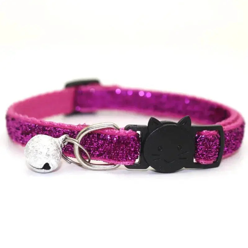 Reflective Cat Collar with Breakaway Safety Clasp and Bell
