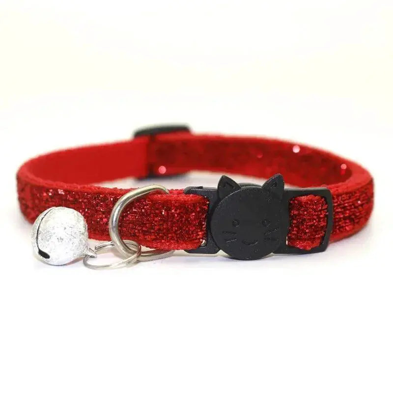 Reflective Cat Collar with Breakaway Safety Clasp and Bell
