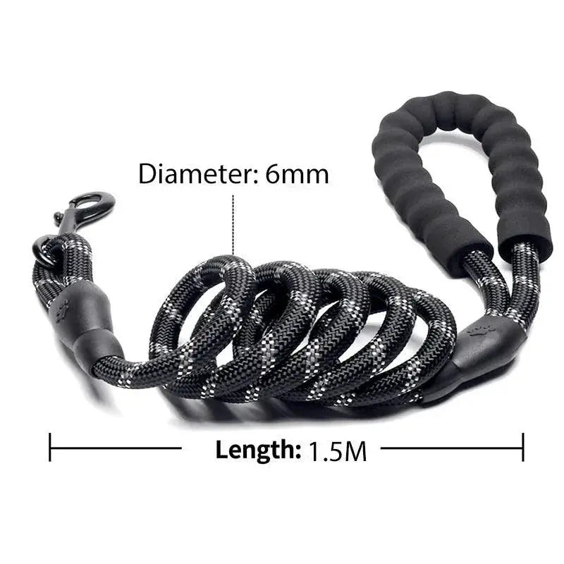 Reflective Dog Leash For Large Small Medium Dogs Nylon