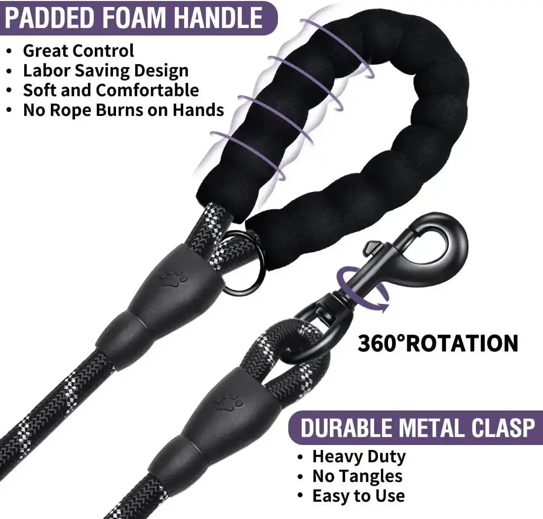 Reflective Dog Leash For Large Small Medium Dogs Nylon