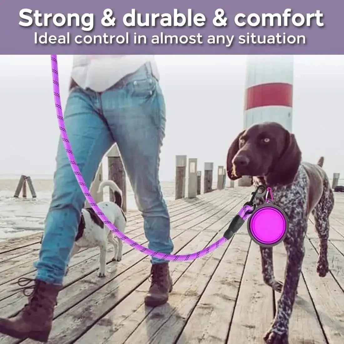 Reflective Dog Leash For Large Small Medium Dogs Nylon