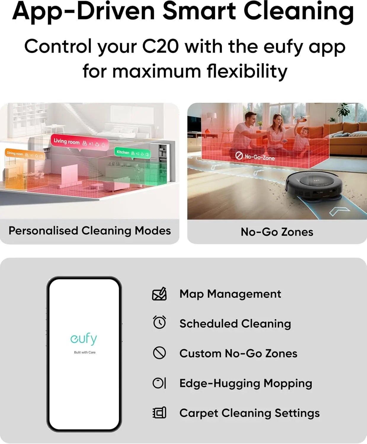 Refurbished Eufy Omni C20 Robot Vacuum And Mop Combo With All In One Dock