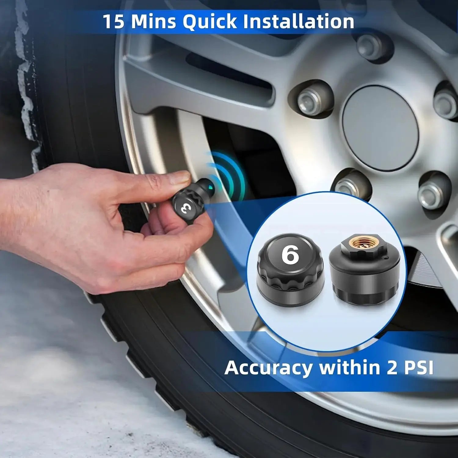 Reliable Six-Sensor TPMS for Caravans