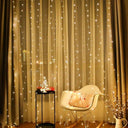 Office Curtain Lights Christmas Remote