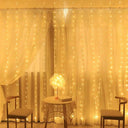 Office Curtain Lights Christmas Remote