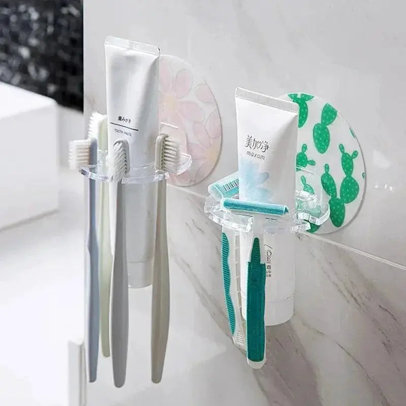 Removable Toothbrush Holder For Kids Bathroom Organizer