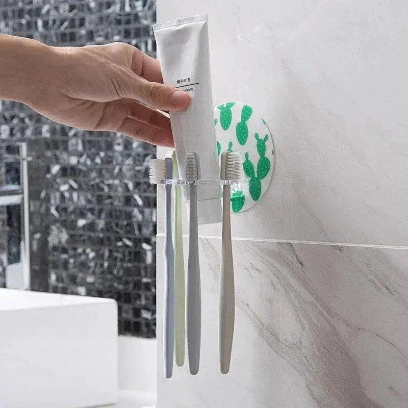 Removable Toothbrush Holder For Kids Bathroom Organizer