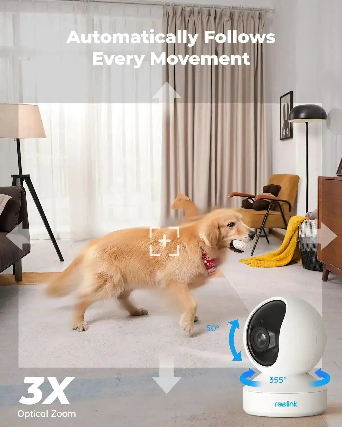 E1 Series 5MP WiFi Indoor Baby Monitor Camera Night Vision