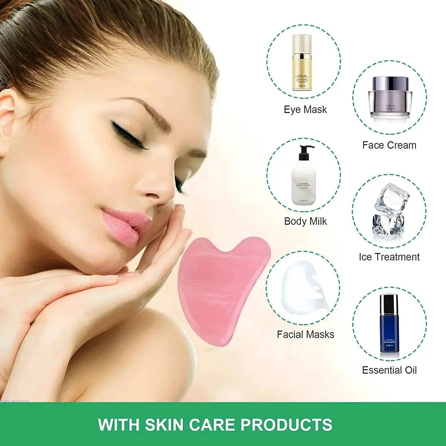 Resin Gua Sha Set For Skin Rejuvenation And Pain Relief