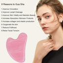 Resin Gua Sha Massage Set for Skin Rejuvenation and Pain Relief