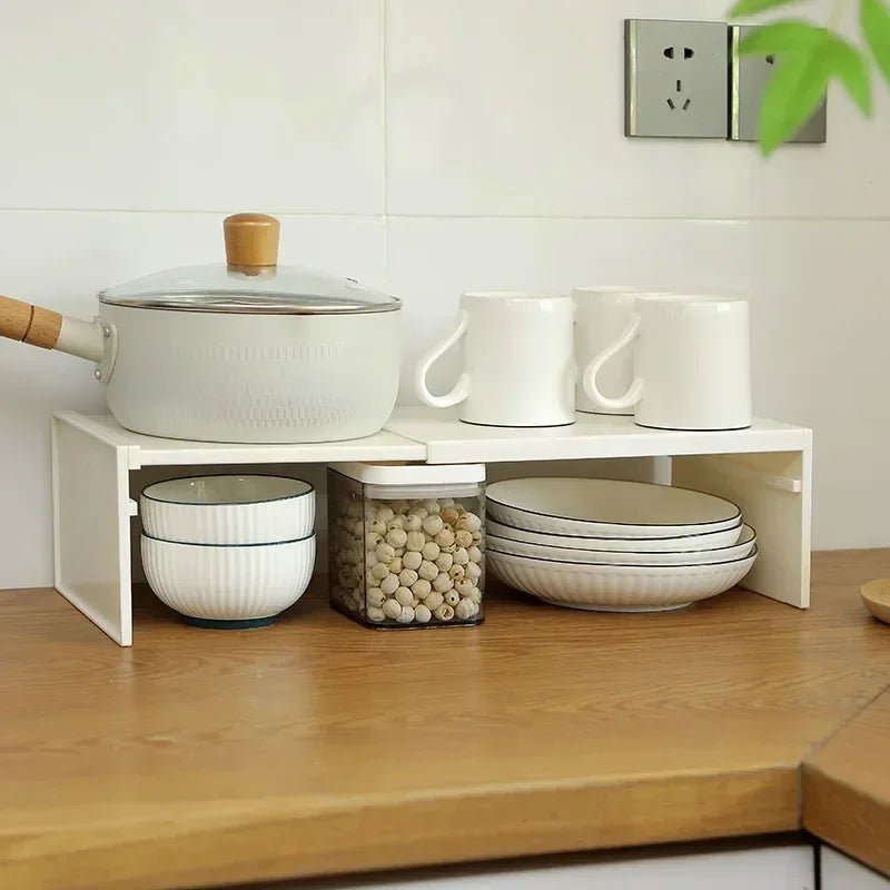 Retractable Kitchen Cupboard Organizer Shelf for Seasoning Bottles and Spices