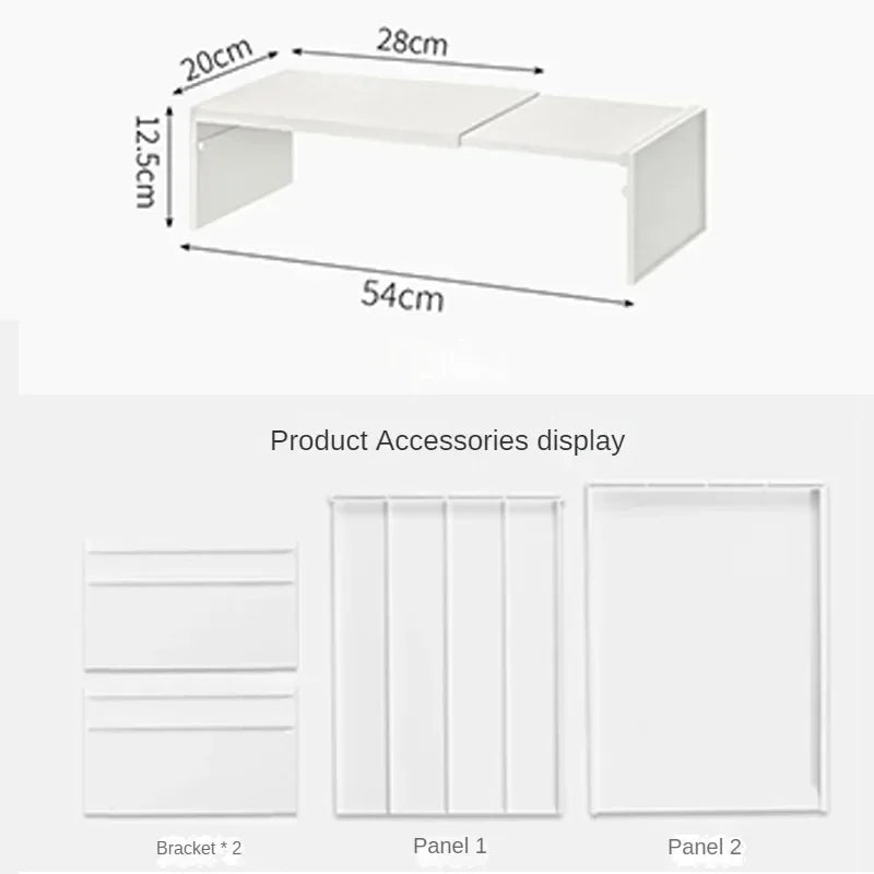 Retractable Kitchen Cupboard Organizer Shelf for Seasoning Bottles and Spices