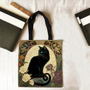 Durable Linen Cat Tote for Daily Use