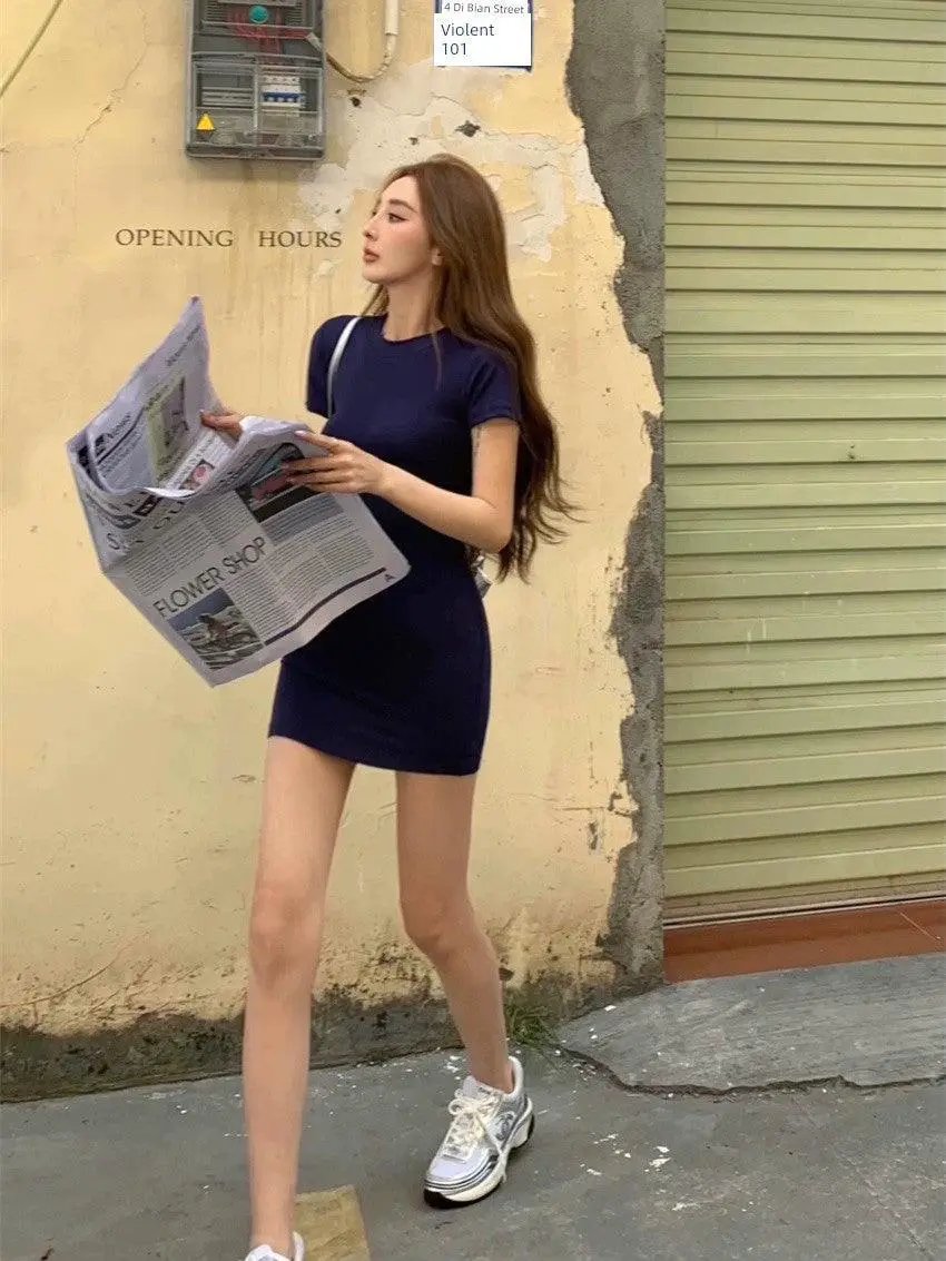 Retro Chic Bodycon Dress Vintage Style Summer Fashion