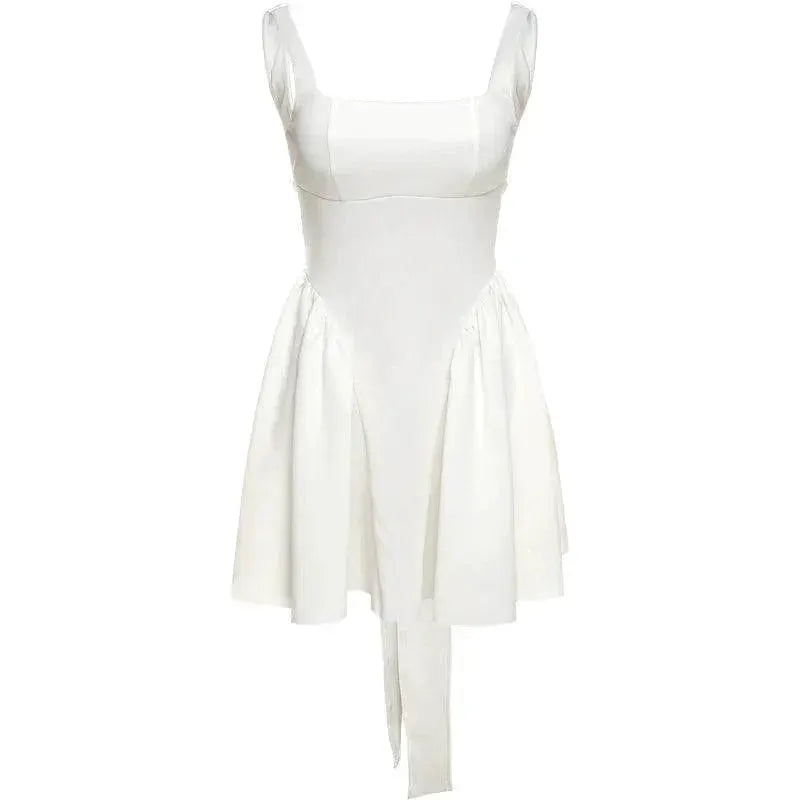 Retro Court Open Back Heart Dress For Stylish Street Fashion