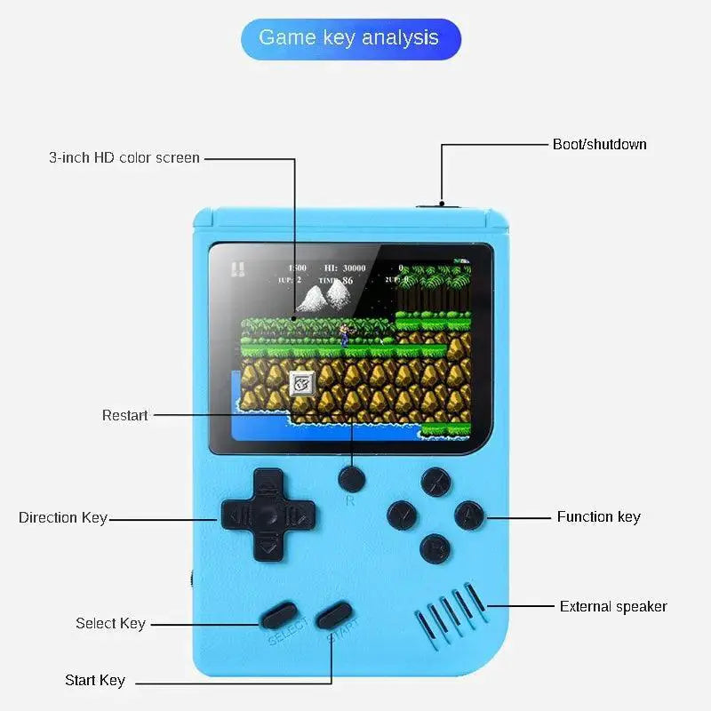 Retro Handheld Gaming Console With 500 Classic Games