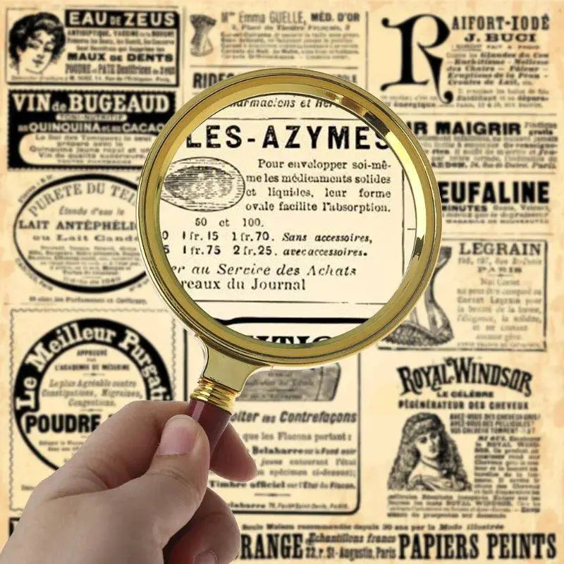 Retro Handle Magnifying Glass Antique Jewelry Magnifier