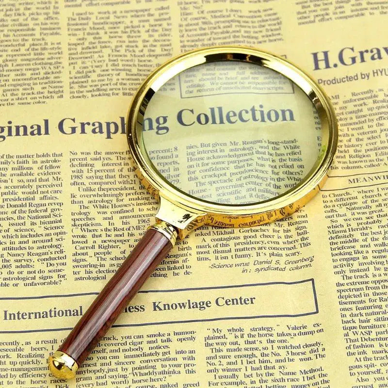 Retro Handle Magnifying Glass Antique Jewelry Magnifier