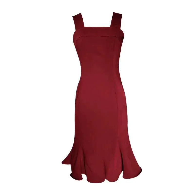 Retro Red Evening Dress Timeless Elegance For Women