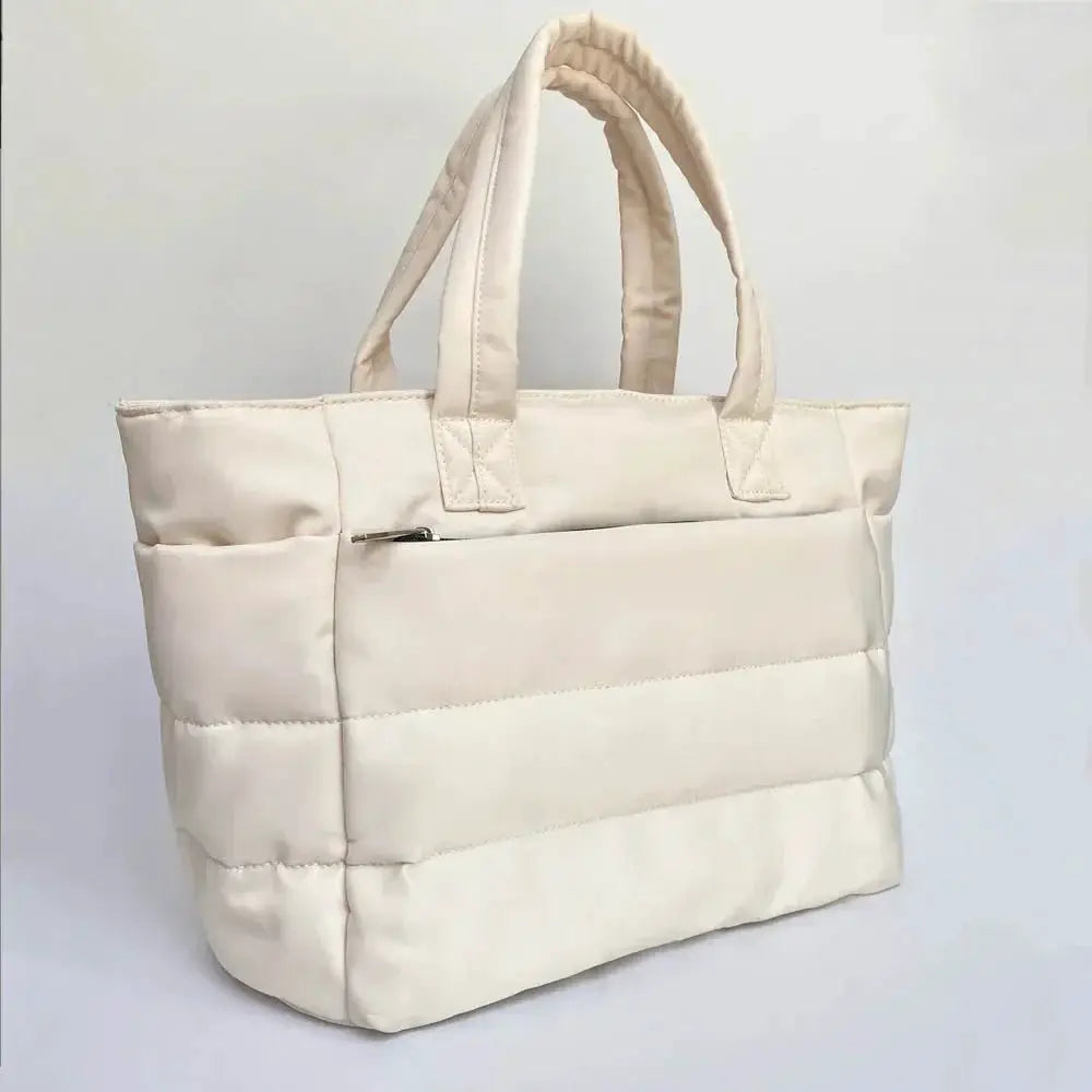 Retro Shoulder Nylon Shopping Bag Large Capacity For Women - OurLum.com