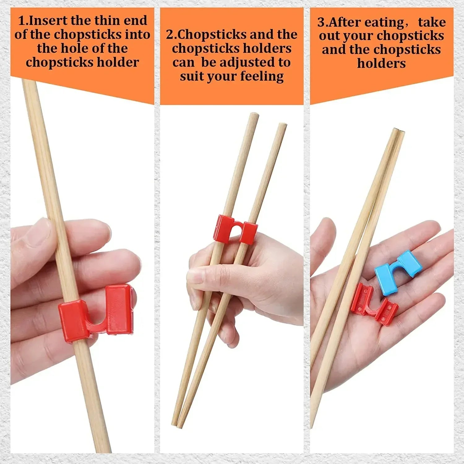 Reusable Chopstick Helpers Training Set For Children Beginners 5 6 8 Pieces Kits