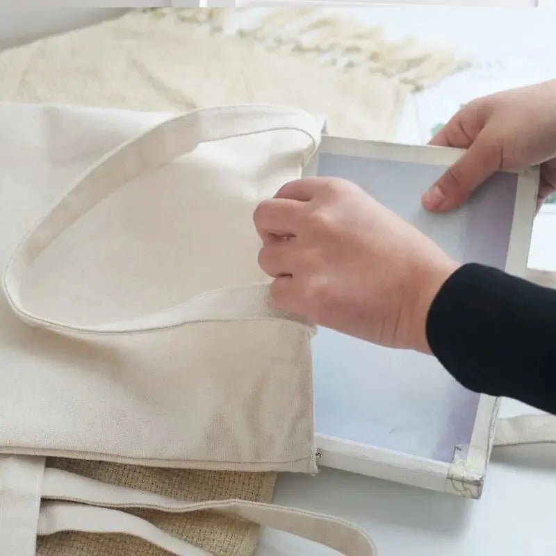 Reusable Foldable Shoulder Canvas Tote Bag Eco Friendly Market Tote Save Space