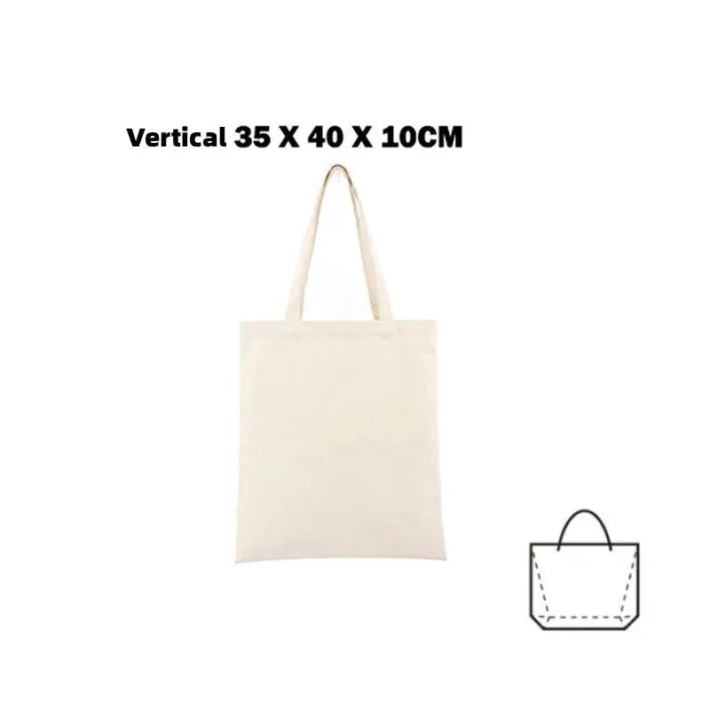 Reusable Foldable Shoulder Canvas Tote Bag Eco Friendly Market Tote Save Space
