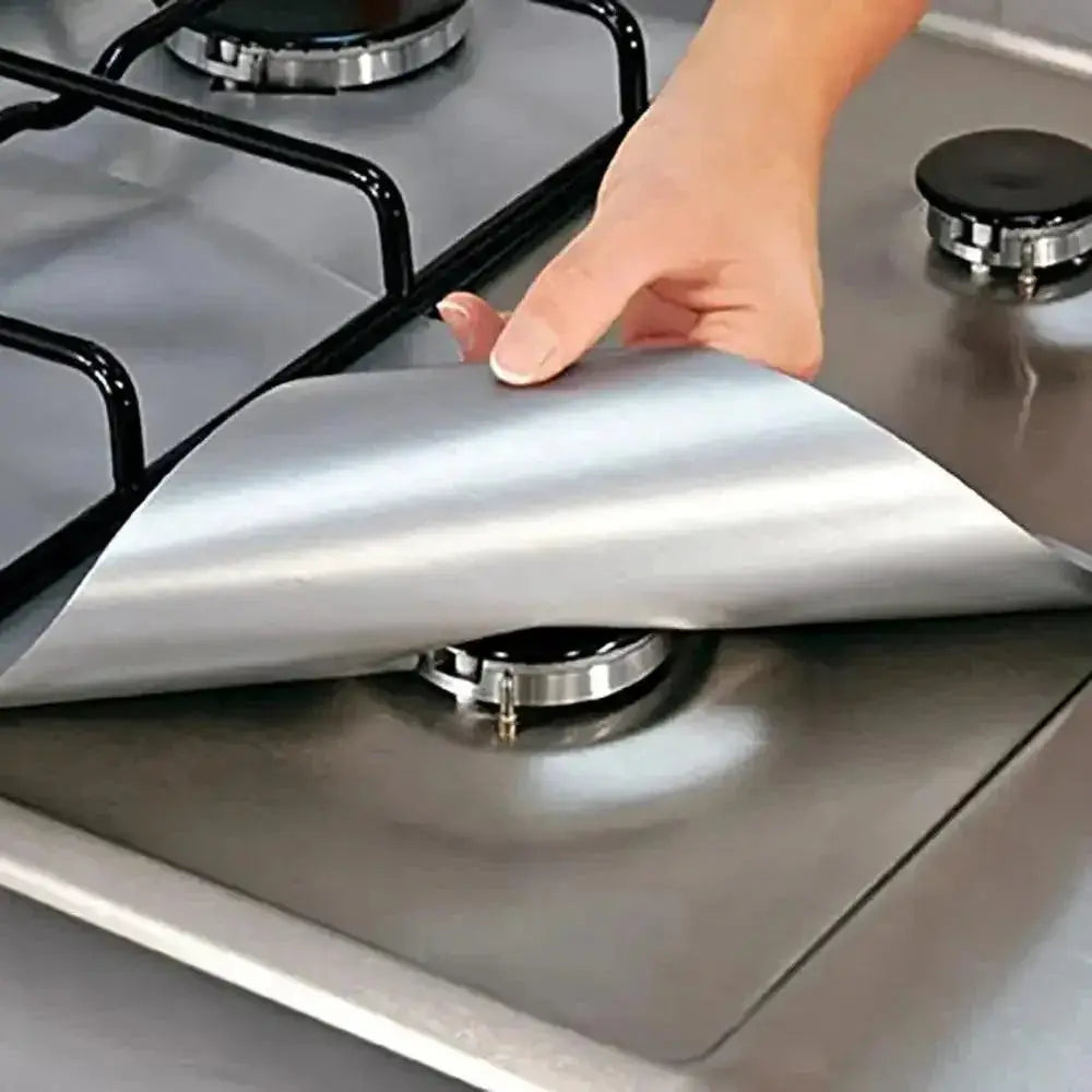 Reusable Gas Stove Protector Liners 4 Pack Nonstick Pads