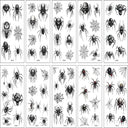 Reusable Spider & Scar Halloween Tattoos for Spooky Fun