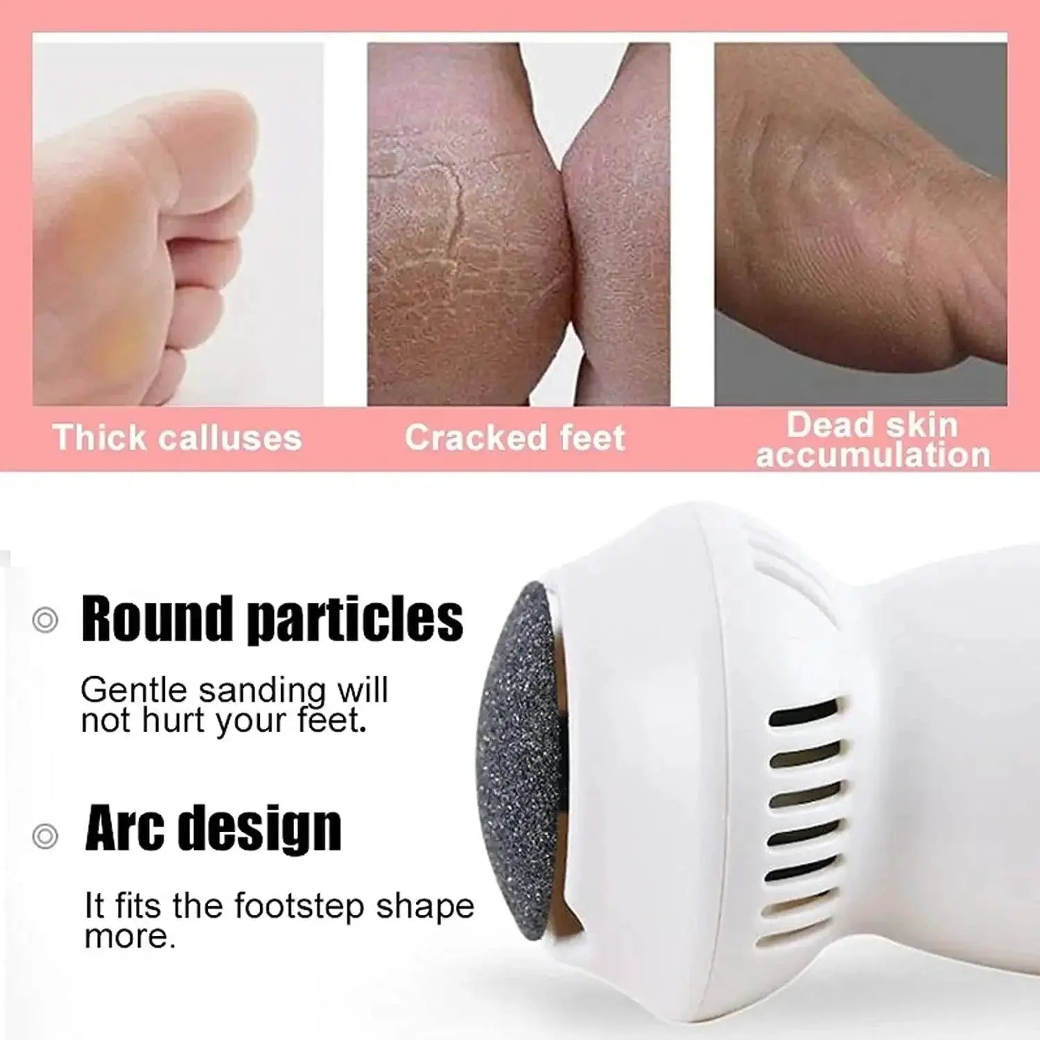 Revitalize Smooth Heels Electric Foot Sander Kit Home Care