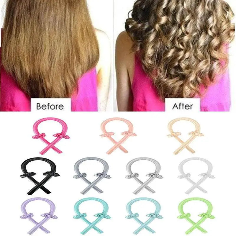 Revolutionary Heatless Hair Curling Set for Healthy Waves