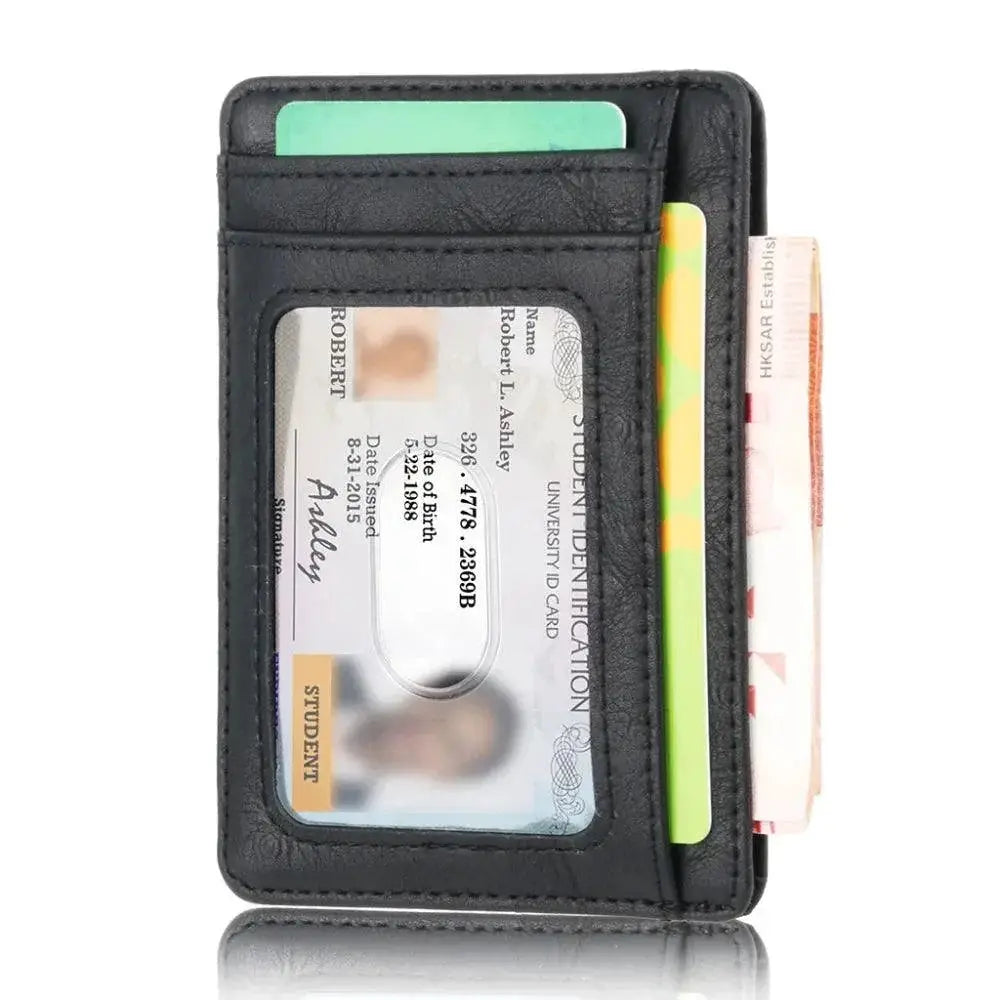 RFID Blocking Leather Wallet Card Holder Purse Gift