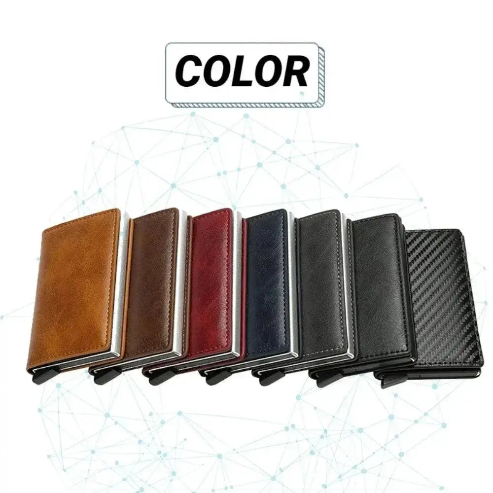 RFID Blocking Mens Wallet With Money Clip Card Holder