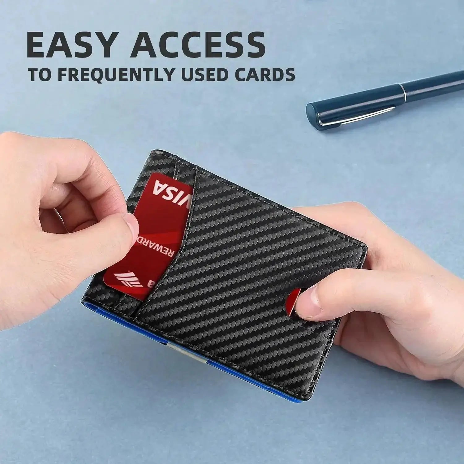 RFID Leather Wallet Plaid Pattern Luxury Slim Holder