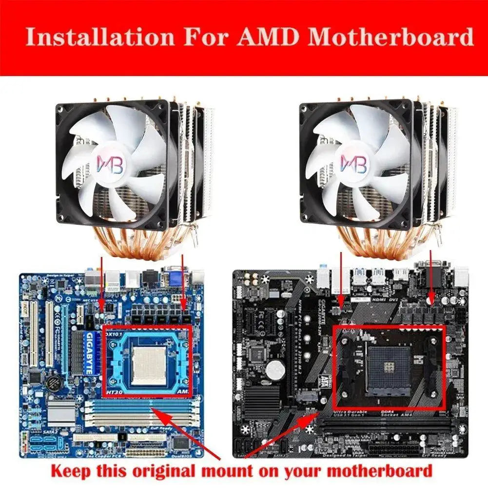 RGB CPU Cooler For Intel And AMD With Efficient Cooling