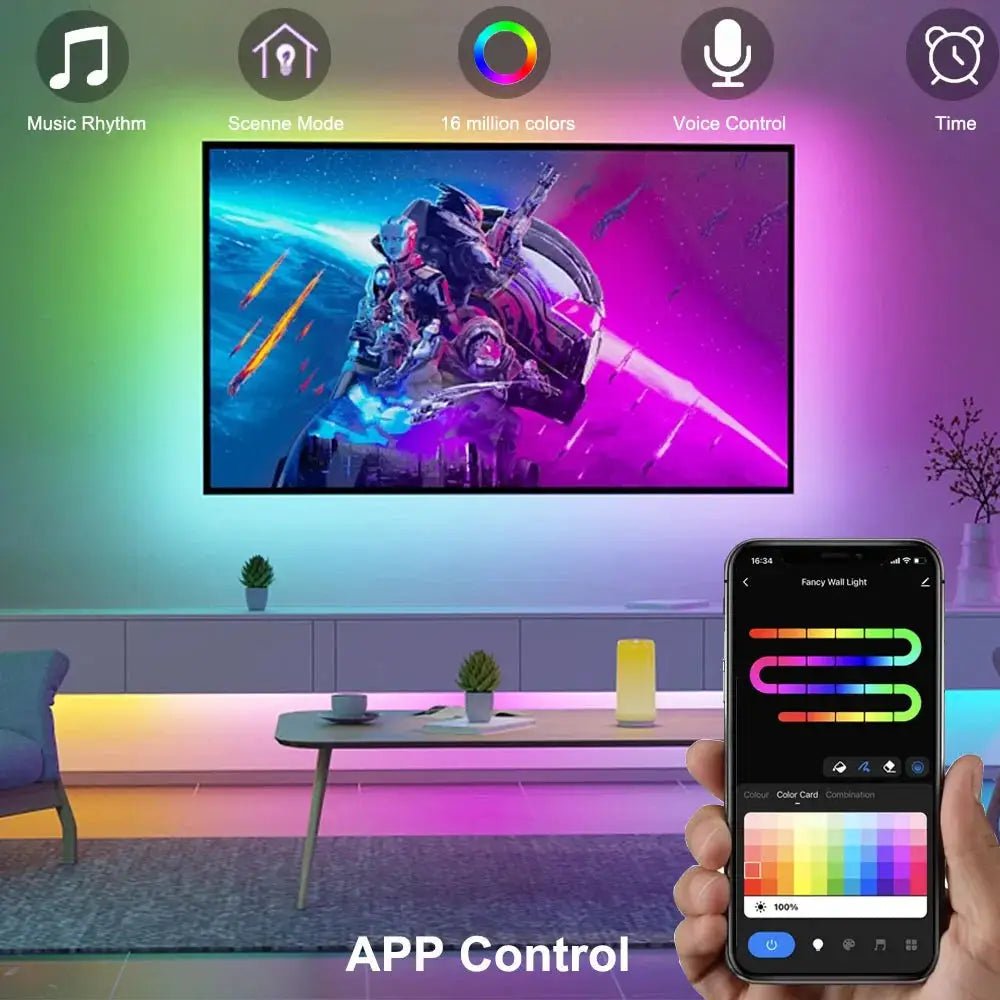 RGBIC LED Strip for Living Room Ambience
