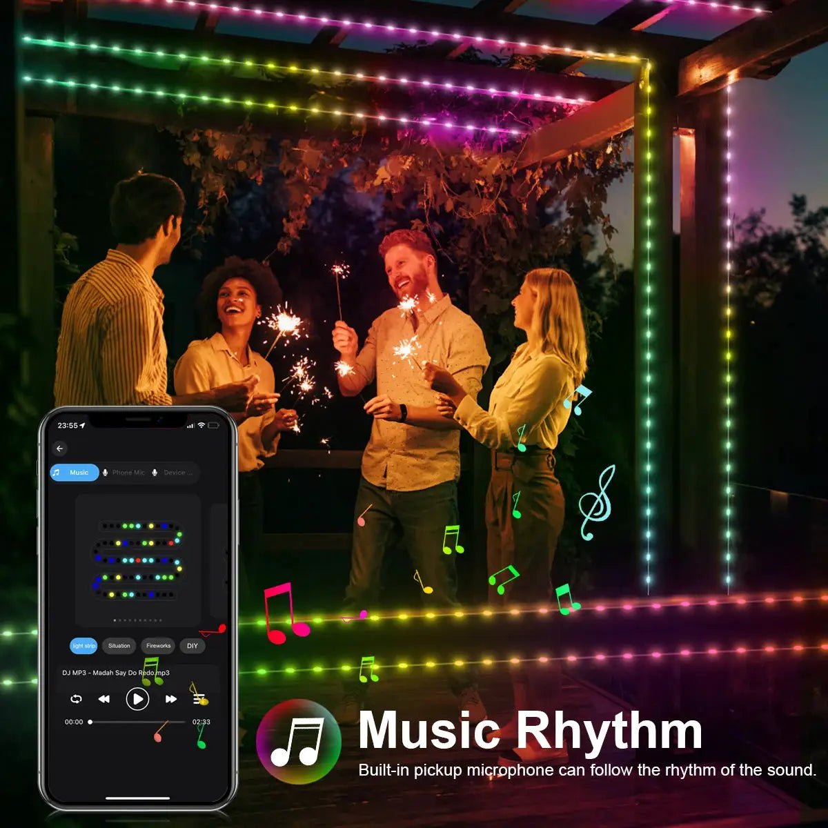 Rgbic Led Strip Lights For Mood Scenes