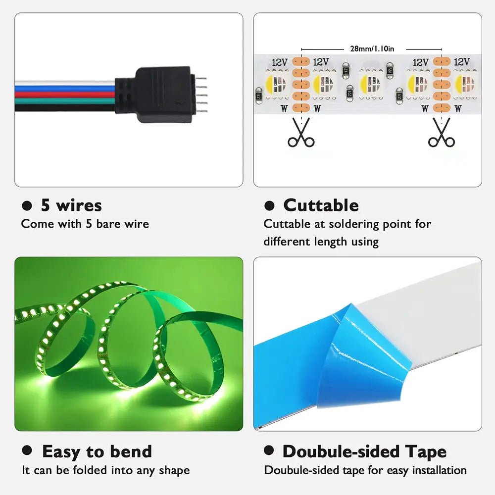 RGBW LED Strip for Home Lighting