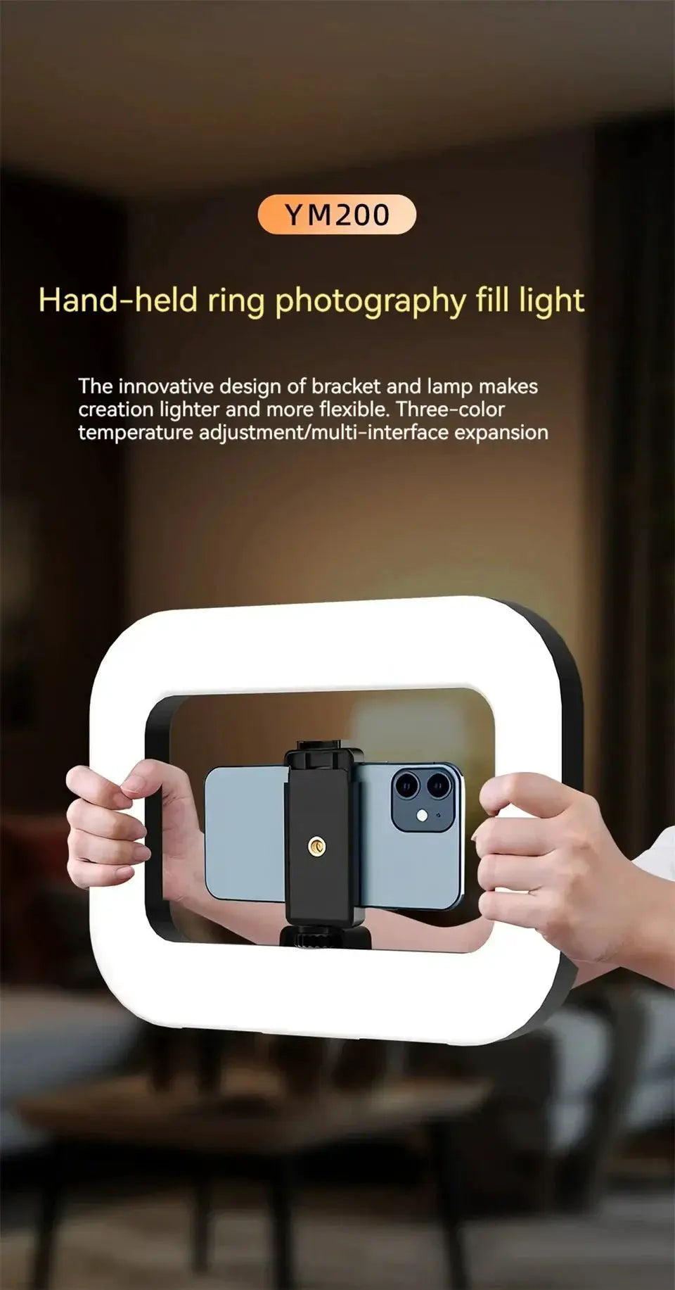Roreta Portable Ring Light Rechargeable For Phone Live Streaming And Selfies - OurLum.com