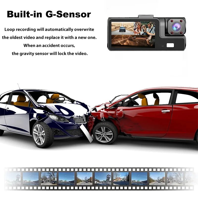 RoadVision 3CH WiFi Car DVR - 170 Wide Angle Night Vision G Sensor 24H Parking 2