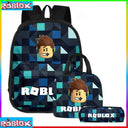 Roblox With Compartments Schoolbag Sport Backpack Cosplay