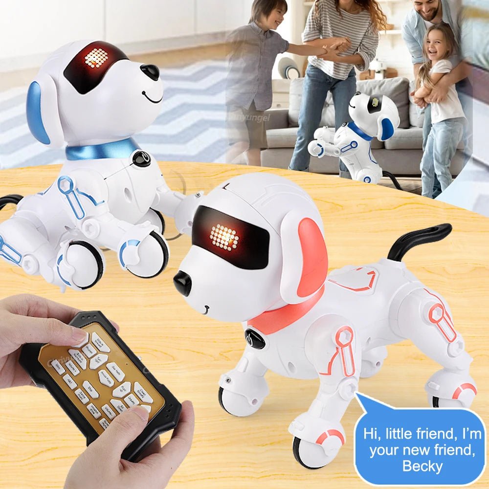 RoboPals RC Robot Dog - Interactive Programmable Learning Toy For Kids Great Gift