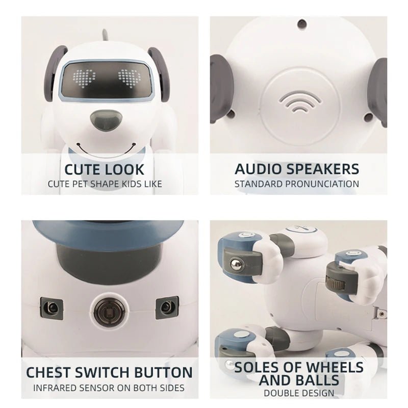 RoboPup Remote Control Robotic Dog - Music, Voice Command, Programmable Routines