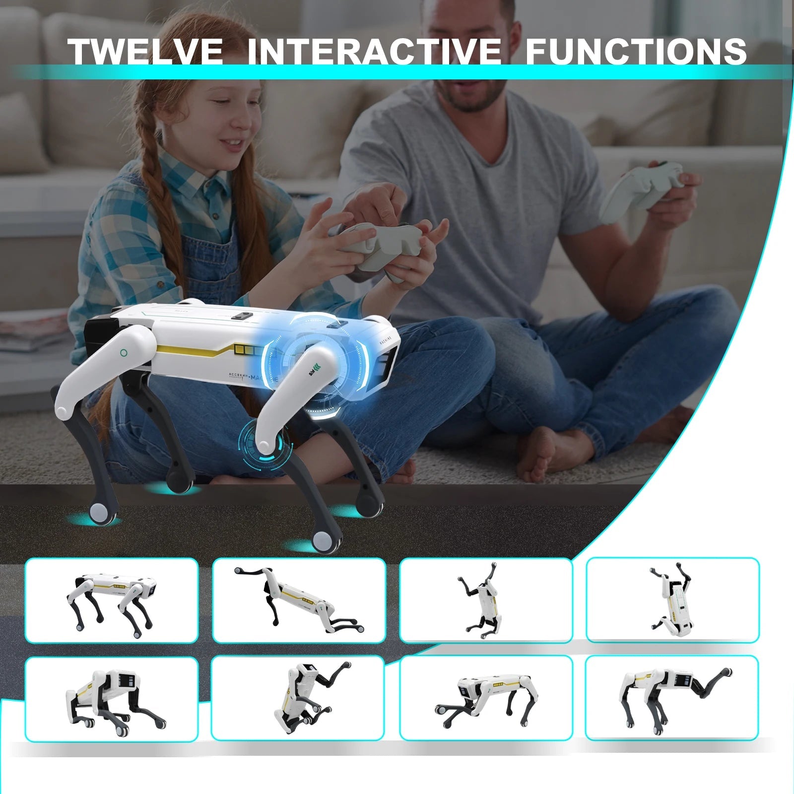 RoboPup Simulation Robot Dog - App Controlled With Voice Commands And Acrobatics