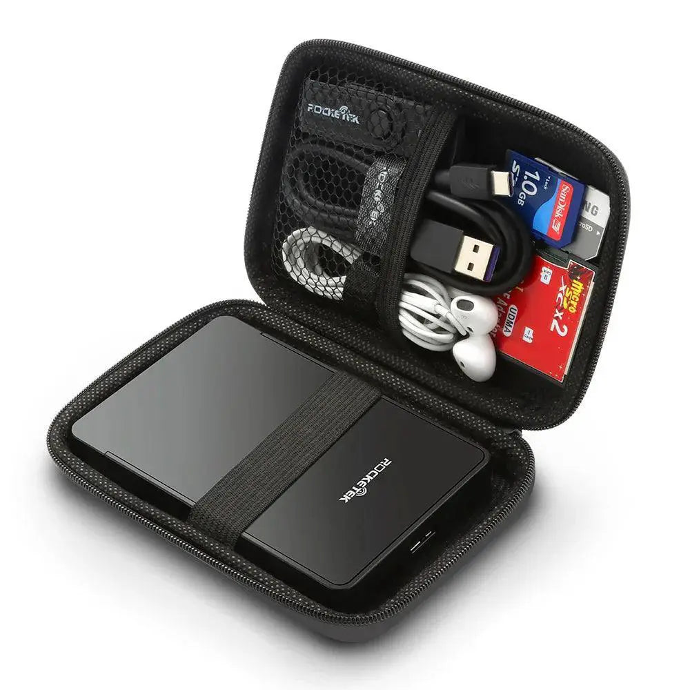 Rocketek Premium Tech Storage Bag For HDDs And Power Banks