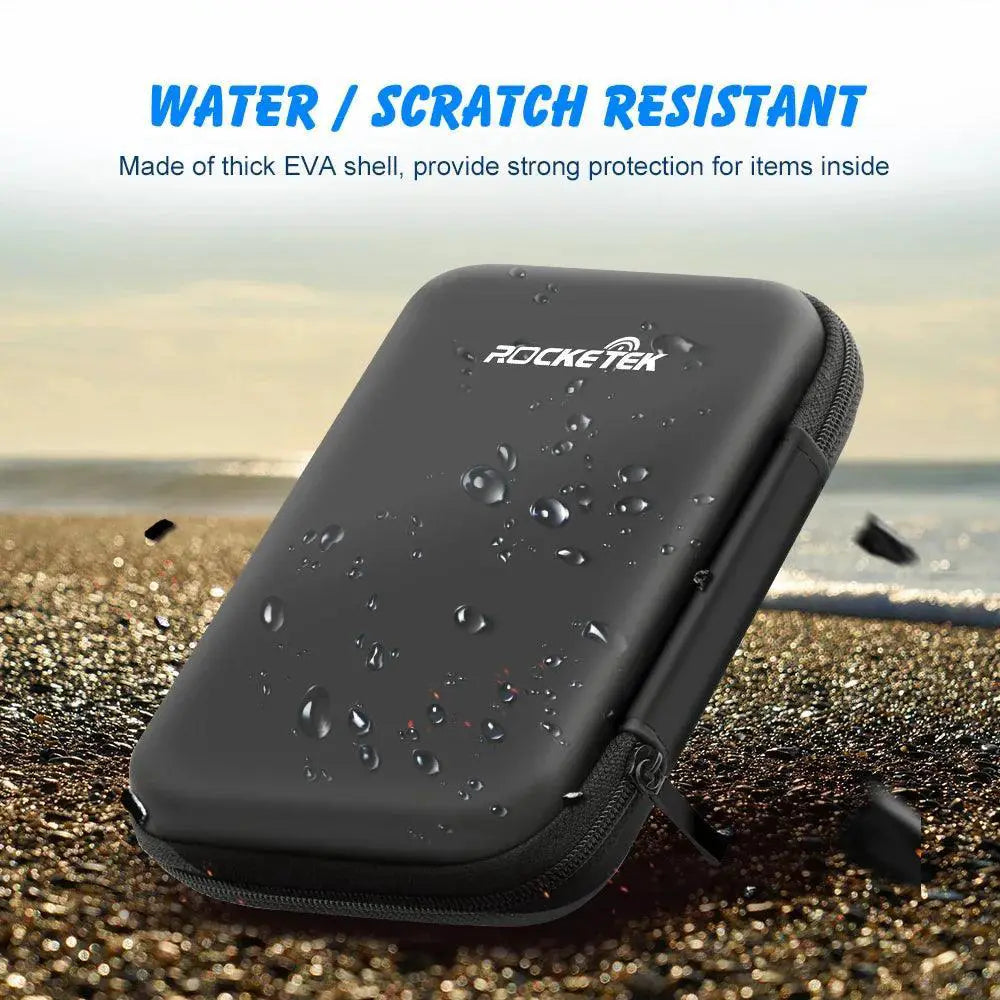 Rocketek Premium Tech Storage Bag For HDDs And Power Banks