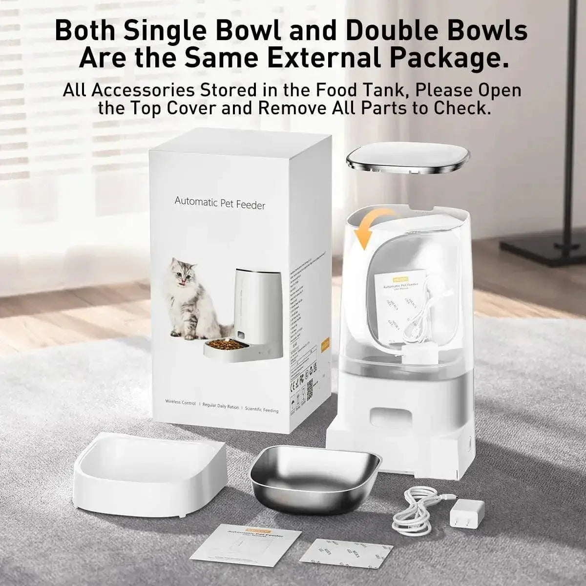 Smart WiFi Automatic Cat Feeder With Schedule Feed