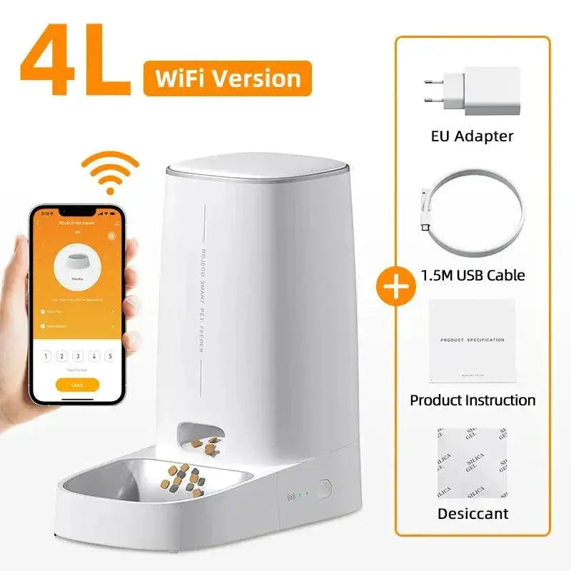 Smart WiFi Automatic Cat Feeder With Schedule Feed