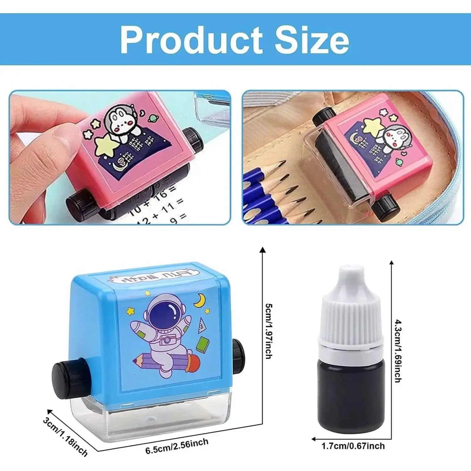 Roller Digital Math Stamp Fun Tool for Basic Operations