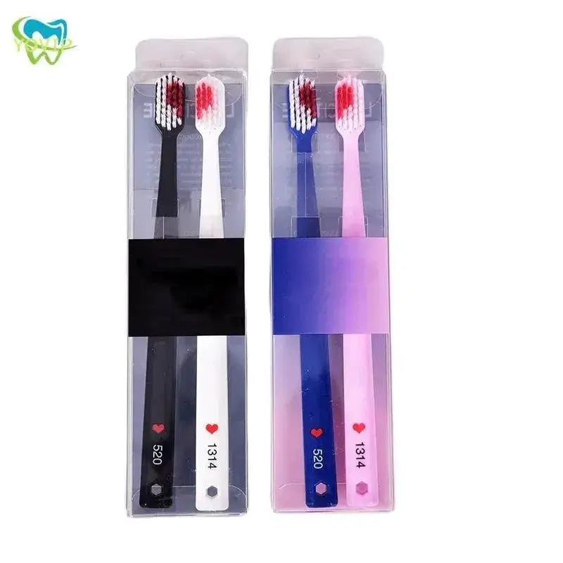 Romantic Heart Couple Toothbrush Set for Oral Care